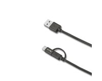 Celly USBCMICRO cable USB USB A USB C/Micro-USB B Negro