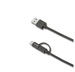 Celly USBCMICRO cable USB USB A USB C/Micro-USB B Negro