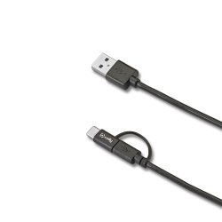 Celly USBCMICRO USB cable USB A USB C/Micro-USB B Black