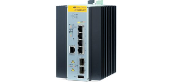 Allied Telesis AT-IE200-6FP-80 Gestito L2 Fast Ethernet (10/100) Supporto Power over Ethernet (PoE) Nero, Grigio