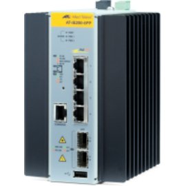 Allied Telesis AT-IE200-6FP-80 Managed L2 Fast Ethernet (10/100) Power over Ethernet (PoE) Black, Grey