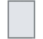 Porte-affiche nobo magnetique autocollant a3 cadre coloris  gris