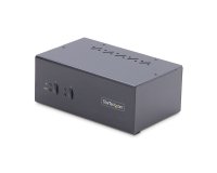 StarTech.com Switch KVM DisplayPort à 2 Ports, 4K 60Hz, 2 Ports USB 5Gbps, 2 Ports USB 2.0 HID, Commutation par Touches et Boutons-Poussoirs, Vonforme TAA - Audio 3.5mm, HDCP
