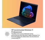 HP EliteBook X Flip G1i Next Gen AI PC Wolf Pro Security Edition Copilot+ PC Intel Core Ultra 7 258V Hybride (2-en-1) 35,6 cm (14") Écran tactile WUXGA 32 Go LPDDR5x-SDRAM 1 To SSD Wi-Fi 7 (802.11be) Windows 11 Pro Bleu