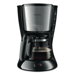 Machine à café filtre PHILIPS Daily Collection Noire et Métal