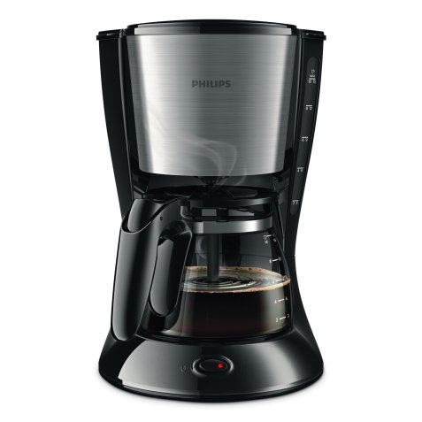Machine à café filtre PHILIPS Daily Collection Noire et Métal