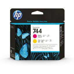 HP 744 tête d'impression DesignJet magenta/jaune