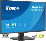 iiyama ProLite X2497HSU-B1 flat PC screen 60.5 cm (23.8") 1920 x 1080 pixels Full HD LED Black