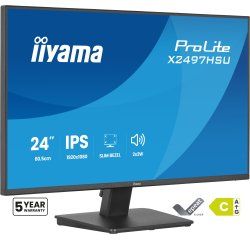 iiyama ProLite X2497HSU-B1 computer monitor 60,5 cm (23.8") 1920 x 1080 Pixels Full HD LED Zwart