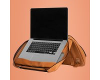 R-Go Tools Sacoche pour ordinateur portable R-Go Viva, cuir, avec support intégré pour ordinateur portable, produit social, marron