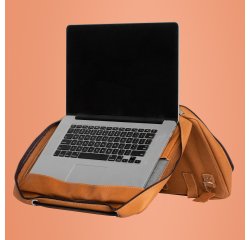 R-Go Tools Sacoche pour ordinateur portable R-Go Viva, cuir, avec support intégré pour ordinateur portable, produit social, marron