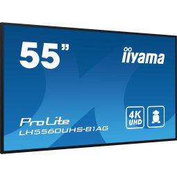 iiyama LH5560UHS-B1AG affichage de messages Carte A numérique 139,7 cm (55") LED Wifi 500 cd/m² 4K Ultra HD Noir Intégré dans le processeur Android 11 24/7