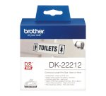 Brother DK-22212 - Rouleau de film continu original – Noir sur blanc, 62 mm