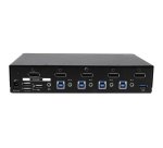 StarTech.com Switch KVM USB DisplayPort à 4 ports avec hub USB 3.0 intégré - 4K 30 Hz