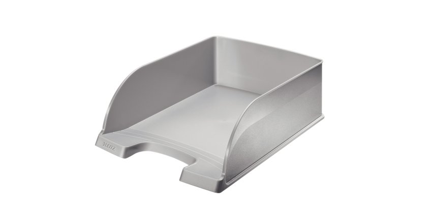 Corbeille à courrier Plus Jumbo, A4 polystyrène argent
