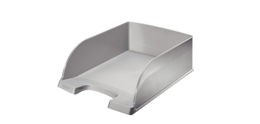 Corbeille à courrier Plus Jumbo, A4 polystyrène argent