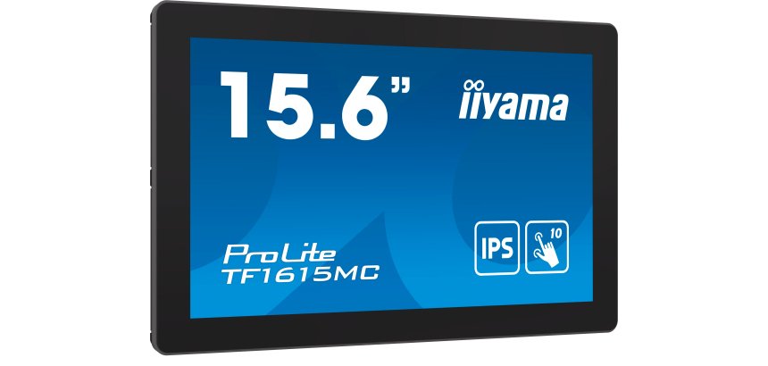 iiyama ProLite TF1615MC-B1 écran plat de PC 39,6 cm (15.6") 1920 x 1080 pixels Full HD Écran tactile Noir