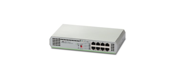 Allied Telesis AT-GS910/8-50 Non-géré Gigabit Ethernet (10/100/1000) Gris