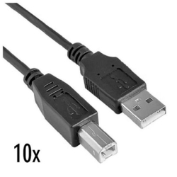 Nilox NX090301134 USB cable USB 2.0 1.8 m USB A USB B Black