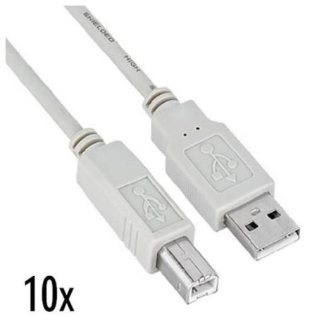 Nilox NX090301135 USB cable USB 2.0 1.8 m USB A USB B White