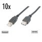 Nilox NX090301136 USB cable USB 2.0 1.8 m USB A Black