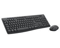 Logitech Pack Teclado QWERTZ Alemán + Ratón RF Wireless Bluetooth Grafito MK370