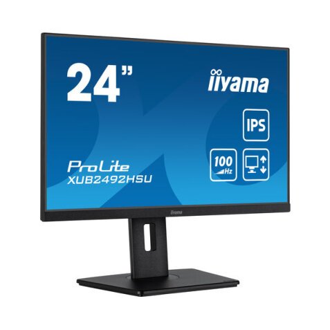 iiyama XUB2492HSU-B6 écran plat de PC 60,5 cm (23.8") 1920 x 1080 pixels Full HD LED Noir