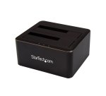 StarTech.com Docking Station USB 3.0 de 2 Bahías SATA de 2,5 o 3,5 Pulgadas para SSD o Disco Duro Base de Conexión para Unidades de Disco