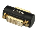 Lindy 41233 cambiador de género para cable DVI Negro