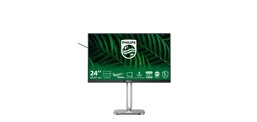 Philips 5000 series 24B2G5301/00 écran plat de PC 60,5 cm (23.8") 1920 x 1080 pixels Full HD LCD Noir