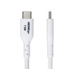 StarTech.com Cavo di Ricarica USB-A a USB-C da 2m - Cavetto di Carica Rapida USB-A a Type-C da 3A, Cavo Dati USB 2.0 rivestito in TPE - M/M - Bianco
