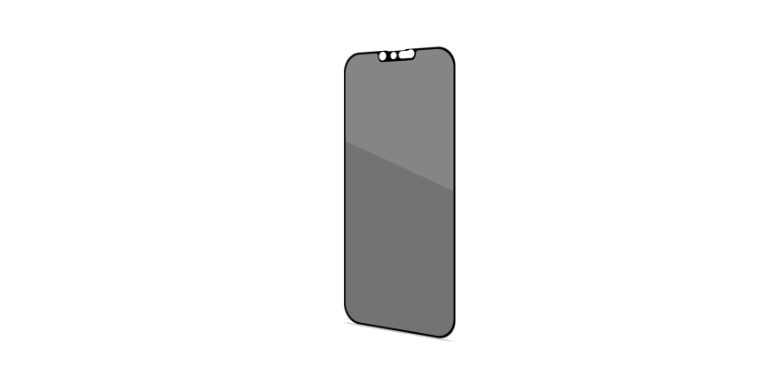 Celly PRIVACYF1026BK protector de pantalla o trasero para teléfono móvil Apple 1 pieza(s)