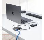 StarTech.com Hub USB-C à 3 ports avec Ethernet - 3x USB-A - USB 3.0 5Gbps - Alimentation par Bus - Hub USB Thunderbolt 3 - Adaptateur USB C Ethernet - Splitter USB-C vers USB-A - Adaptateur de Voyage