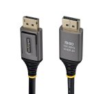 StarTech.com Câble DisplayPort 2.1 de 2m, Câble DisplayPort DP80 Certifié VESA, 10K/8K 60Hz Non Compressé, 16K 60Hz/8K 240Hz avec DSC 1.2a, Câble d'Écran DP 2.1