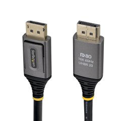 StarTech.com 1,5m DisplayPort 2.1 Kabel, VESA-zertifiziertes DisplayPort DP80 Kabel, 10K/8K 60Hz unkomprimiert, 16K 60Hz/8K 240Hz mit DSC 1.2a, DP 2.1 Bildschirmkabel