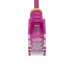 StarTech.com Câble Ethernet CAT6 Rose Fin de 3m, Sans Accroc, 100W PoE, UTP, LSZH, Fil de Cuivre Pur 28AWG, Cordon Patch Réseau RJ45 avec Serre-Câble, Contrôlé Fluke