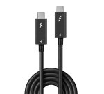 Lindy Câble Thunderbolt 4 de 2m, 40Gbit/s, PD 100W, Actif