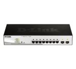 D-Link DGS-1210-08P Gestionado L2 Gigabit Ethernet (10/100/1000) Energía sobre Ethernet (PoE) Negro
