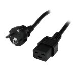 StarTech.com 2m (6ft) Computer Power Cord, 16AWG, EU Schuko to C19, 16A 250V, Black Replacement AC Power Cord, Printer Power Cord, PC Power Supply Cable, Monitor Power Cable - UL Listed