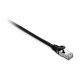 V7 Cable negro Cat7 blindado y laminado (SFTP) con conector RJ45 macho a RJ45 macho 2m 6.6ft