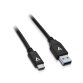 V7 Cable USB negro con conector USB 3.1 A macho a USB-C macho 1m 3.3ft