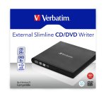 Verbatim Slimline CD/DVD lecteur de disques optiques DVD-RW Noir