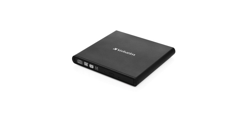Verbatim Slimline CD/DVD lecteur de disques optiques DVD-RW Noir