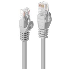 Lindy Câble réseau Gris Cat.5e U/UTP, 3m