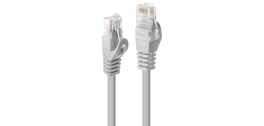 Lindy Câble réseau Gris Cat.5e U/UTP, 3m