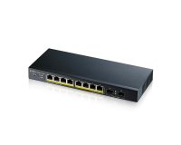 Zyxel GS1900-10HP Géré L2 Gigabit Ethernet (10/100/1000) Connexion Ethernet, supportant l'alimentation via ce port (PoE) Noir