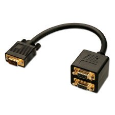 Lindy 41214 cable VGA 0,18 m VGA (D-Sub) Negro