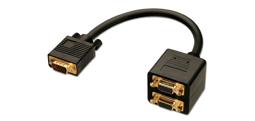 Lindy 41214 cable VGA 0,18 m VGA (D-Sub) Negro