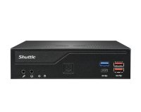 Shuttle Slim PC DH770 , S1700, 2x HDMI, 2x DP , 2x 2.5G LAN, 2x COM, 8x USB, 1x 2.5", 2x M.2, fonctionnement permanent 24/7, attaches VESA