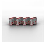 Lindy Bloqueur de port USB A, 4 pièces + clé, Rose